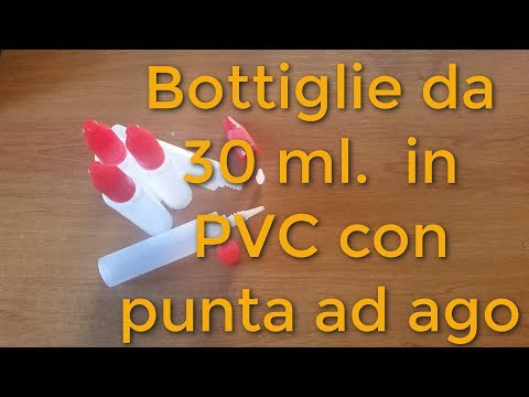 Bottiglie in plastica PVC da 30 ml. con punta ad ago per refill atomizzatori