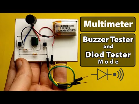 Multimeter Buzzer model by using Speaker or Buzzer and BC547 NPN - BC557 PNP Transistor