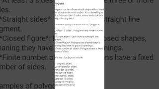 POLYGONS #mathematics #geometrybasics
