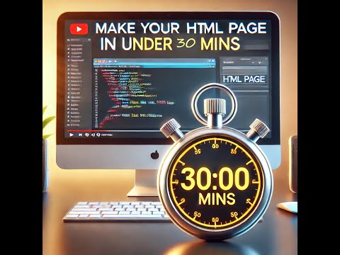 Build your first very basic HTML page in just under half an hour New 2025 Easy to follow