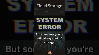 Tech Fails #5 - Out of Cloud Space! #TechHumor #FunnyTech #WorkLifeComedy #shorts