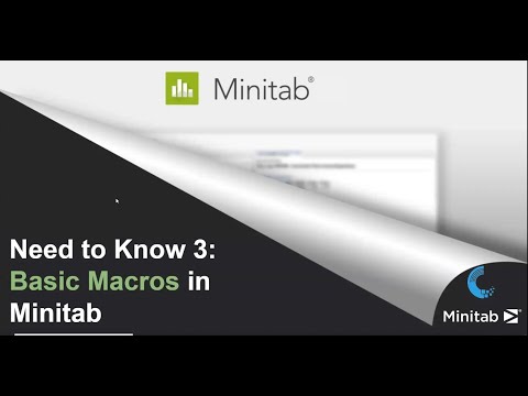 Webinar 3   Basic Macros in Minitab | DataTools ME