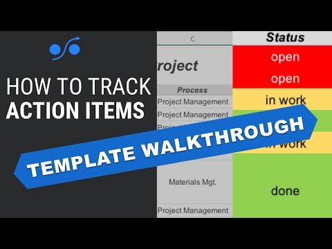 How to track project action items: a template walkthrough