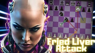 The AI Chessgame of the Century! - Stockfish 16 vs Berserk - Fried Liver Attack