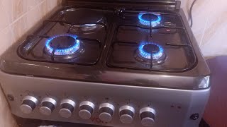 How to operate a Gas + Electric Cooker (burners and Oven)