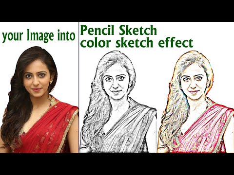 How to convert your Image into A Pencil Sketch in Photoshop. Pencil Drawing effect in photoshop