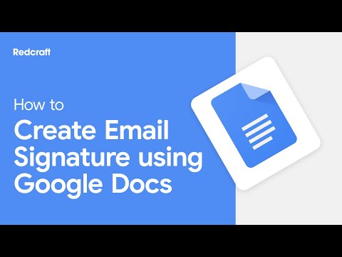 How to Create Email Signature using Google Docs