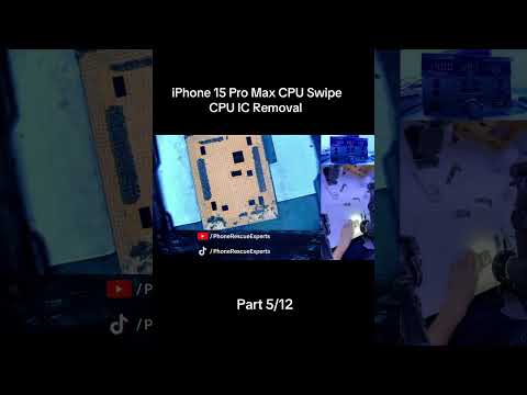 Removing the CPU IC! 😨 iPhone 15 Pro Max Swipe | Part 5/12