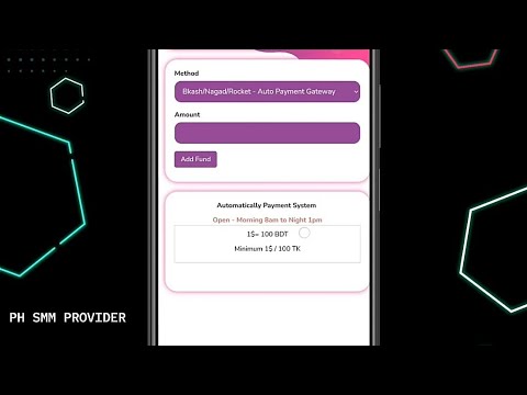 PH SMM Provider! Add funds Automatically ! udduktapay Bkash,Nagad, Rocket!