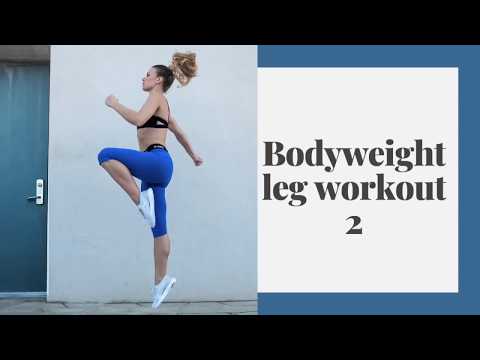 Bodyweight leg workout