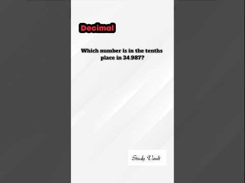 Maths Quiz (Decimal) #shorts