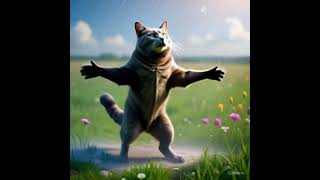 Barish Ka Maja leti hui Billi #cat #urbanvibes #cute #funny #catsworld