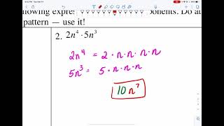 6-1  Exponent Basics Exploration