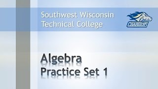 Math Review - Algebra Chapter Practice Set 1 "Writing Signed Numbers"