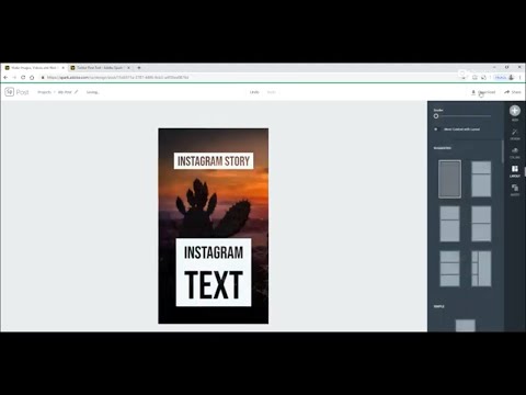Instagram story download Amazing Trick | Adobe Spark
