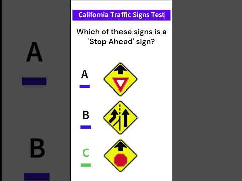 DMV Practice Test 2024 #1 Test Your Road Sign Knowledge!