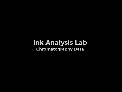 Ink Analysis Lab - Chromatography Data