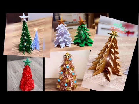 Christmas tree making ideas, 5 ways to make Christmas tree at home easily