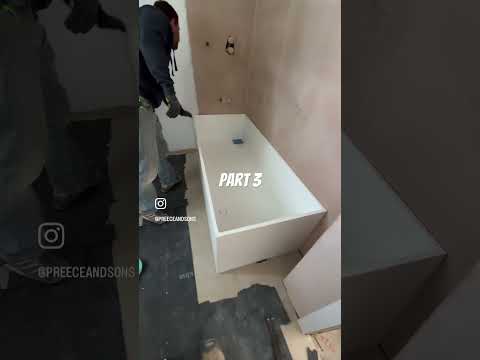 Part 3 of moving 170kg bath #builder #building #plumbing #builder #construction