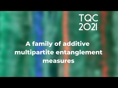 A family of additive multipartite entanglement measures - TQC 2021