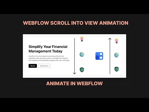 How to create a cool parallax movement on scroll into view in webflow