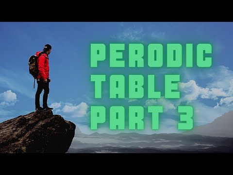 Periodic table part 3// best way to learn// by feel the math