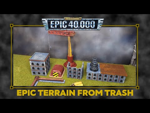 EPIC 40K WARHAMMER TERRAIN MADE FROM TRASH Legions Imperialis