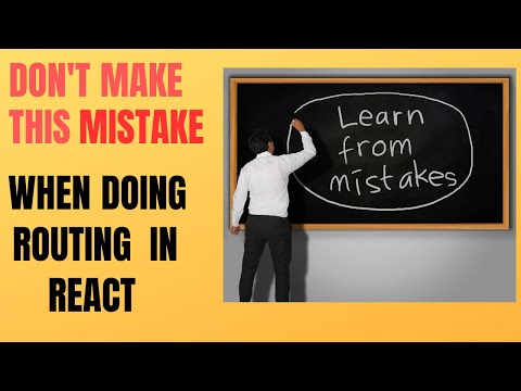 Don't Make This Mistake When Using Routing In React
