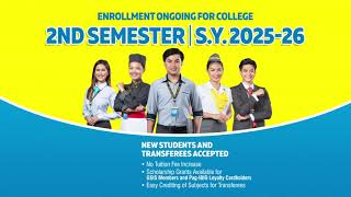 Enrollment Ongoing for Second Semester of School Year 2025-2026