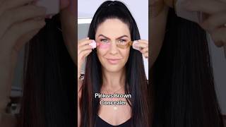 PINK VS BROWN CONCEALER? #makeup #makeuphacks