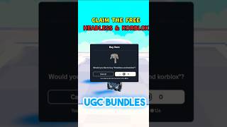 How to get free UGC items 😱 #roblox #robloxugc #shorts