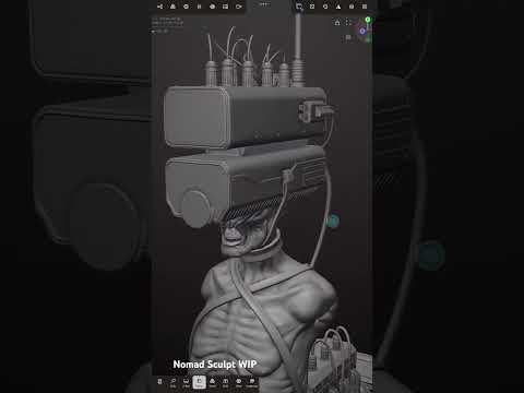 Nomad Sculpt WIP #nomadsculpt #sculpt #3d #ipadworkflow #art #cg #monster #highpoly #character