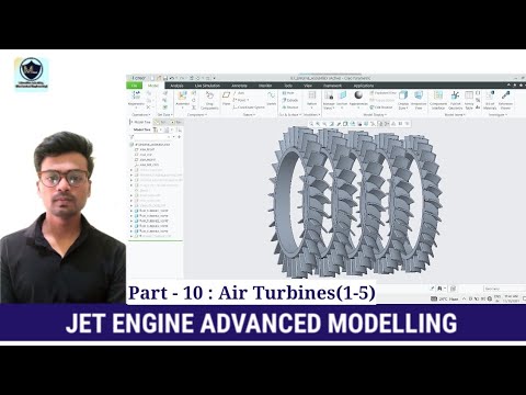 JET ENGINE l ADVANCED 3D MODELLING EXERCISE l CREO l AIR TURBINES (1-5) - 10 l