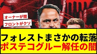【衝撃】ノッティンガム・フォレスト、CL争いから降格候補へ転落！ポステコグルー解任の裏側wwww