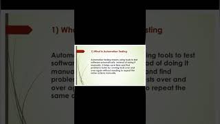 What is Automation Testing #qaautomation #selenium #testing #webdriver #shorts