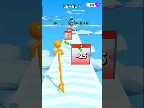 tall man run funny race level 7 #shorts #gameplay