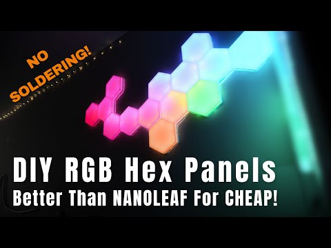 I Built My Own Nanoleaf Style Hexa RGB Panels (No Soldering Needed!)