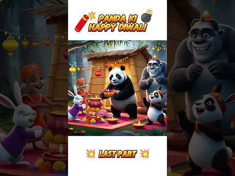 Last Part Panda ki Happy Diwali 🧨💥 #aicartoons #viralvideo #moralstories #pandakihappydiwali #shorts