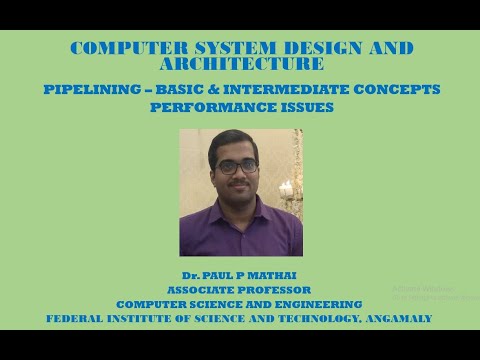COMPUTER SYSTEM DESIGN & ARCHITECTURE (PIPELINING-INTRODUCTION)- PERFORMANCE ISSUES