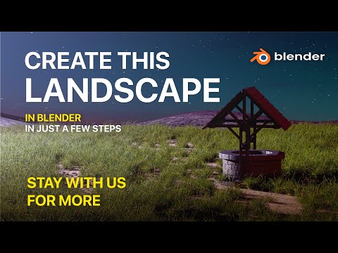 How to Model this water well really quick | Make a render setup super easily | part-1