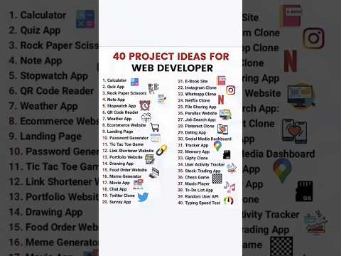 Project ideas for It students #projects #codinglife #codingprojects