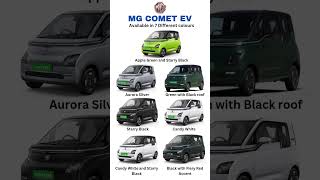 MG Comet EV 2025 | All Color Options Revealed | Which One is Your Favorite?
