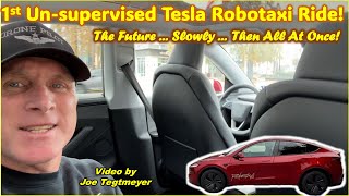 Come with me on the First Unsupervised Tesla Robotaxi Ride! 22 January 2026 in Austin, Texas!