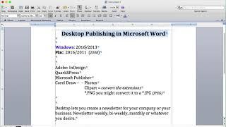 Desktop Publishing in MS Word.mov