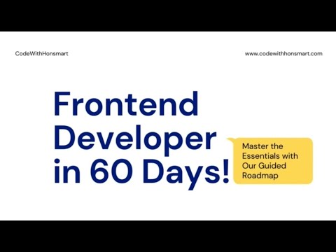 Front End Developer Roadmap 2024 - From HTML/CSS basics to mastering frameworks
