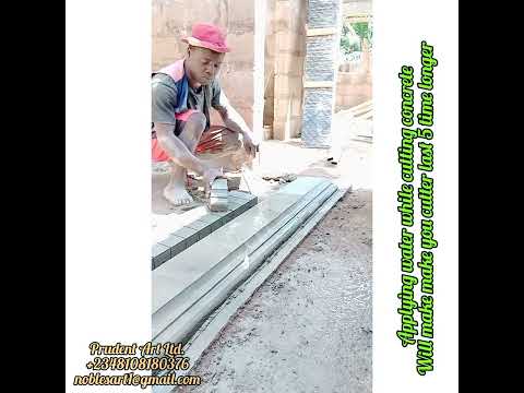 simple method how to cut concrete, use of water on concrete