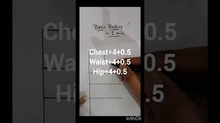 🎥 "Basic Bodice in 1 Min ✂️ | Pattern Drafting Made Easy!  #BodiceDrafting   #1MinuteTutorial #00TD