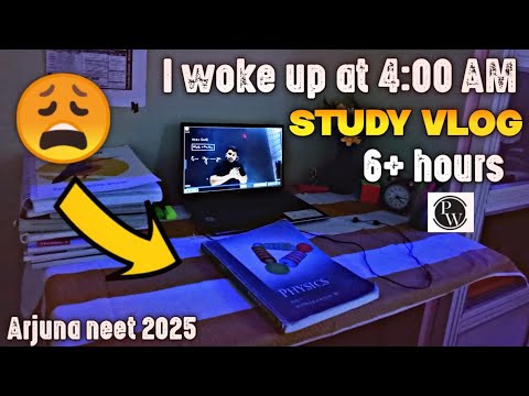 Neet aspirants study vlog| I woke up at 4:00 AM🤯@PhysicsWallah  | neet aspirants| study vlog