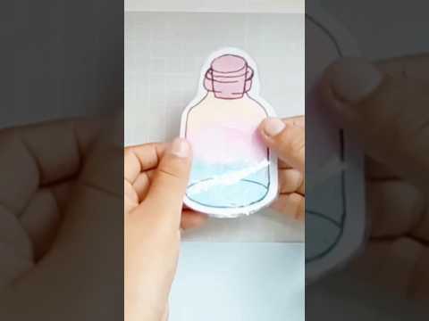 Paper bottle keychain ✨🧋#keychain #craft #Artisans #bottle keychain #diy