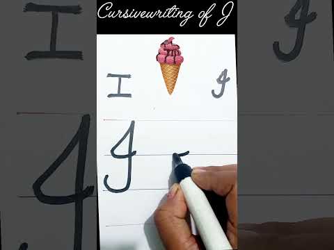 Cursivewriting of J|cursive letter's |how to write cursive I|#viralshort #handwriting #trending #yt